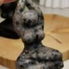 Piedra de fuego figura de yoga / Obsidiana - natural
