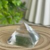 Clear quartz/obsidian pyramids. • Set for energy disposition