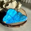 Natural cloud labradorite with intense blue reflection