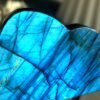 Natural cloud labradorite with intense blue reflection