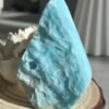Blue Aragonite Tower, Aragonite Obelisk Point Crystal Tower, Natural Blue Aragonite Calcite Tower with Geode · Decorative Crystal
