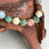 Pulsera de jaspe oceanico multicolor natural