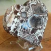 Corazon de Money Agate natural - con geodas
