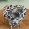 Corazon de Money Agate natural - con geodas