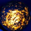 Esfera de piedra Fire Mountain natural