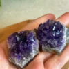 Pareja de amatistas naturales - violeta intenso