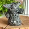 Figura de Sabio Anciano tallada en piedra de fuego natural