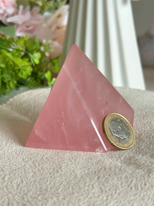 Bloque de cuarzo rosa natural - Madagascar 169g