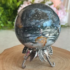 1780264414.webp Ocean Jasper Cosmic Sphere - patrones galaxia natural