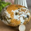 Huevo antiguo de Ocean Jasper natural - dos caras