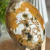 Huevo antiguo de Ocean Jasper natural - dos caras