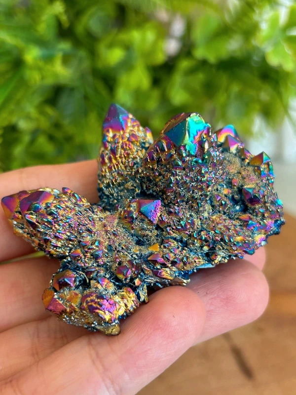 Drusa de cristal arcoiris - destellos multicolor