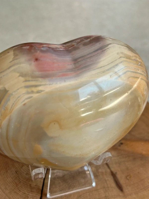 Corazon de jaspe oceanico natural grande
