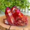 Cuarzo aura rojo en drusa completa