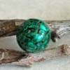 Esfera de malaquita natural - bandas verdes