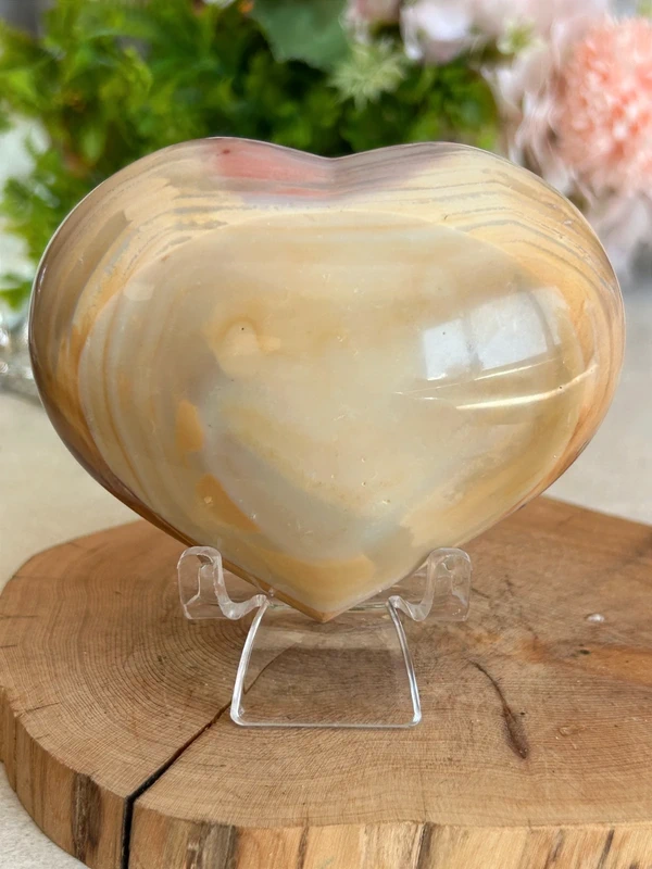 Corazon de jaspe oceanico natural grande