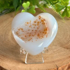Corazon de agata druzy - azucar cristalizada