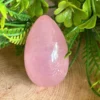 Huevo de cuarzo rosa natural - tono intenso