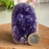 Drusa de amatista natural - violeta profundo