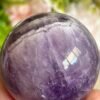 Esfera Chevron Amethyst Phantom AAA Natural · Doble Triángulo Phantom · Rainbow Crystal Ball · Mineral de Colección y Decoración