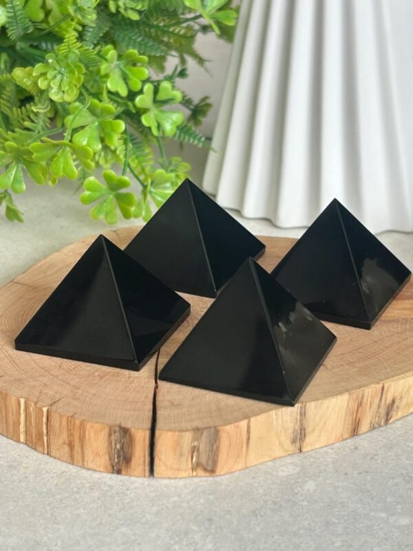 Pirámides de Cuarzo Transparente, Cuarzo Rosa y Obsidiana AAA+ · Cristal de Energía · Cristal Curativo · Meditación · Decoración · Colección