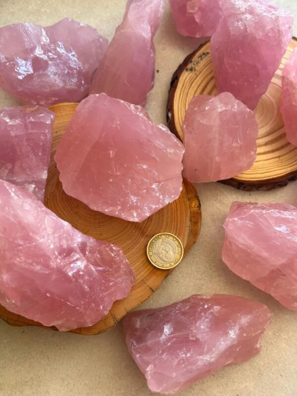 Cuarzo Rosa Natural en Bruto Gemmy · Mineral Decorativo y Piedra de Amor · Healing Stone Meditación · Piedra Energética · Parte 1