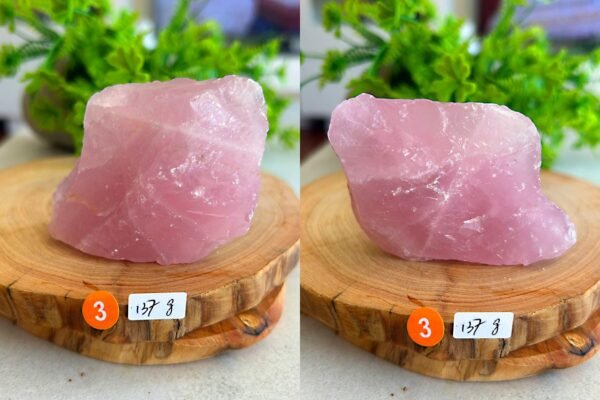 Cuarzo Rosa Natural en Bruto Gemmy · Mineral Decorativo y Piedra de Amor · Healing Stone Meditación · Piedra Energética · Parte 1