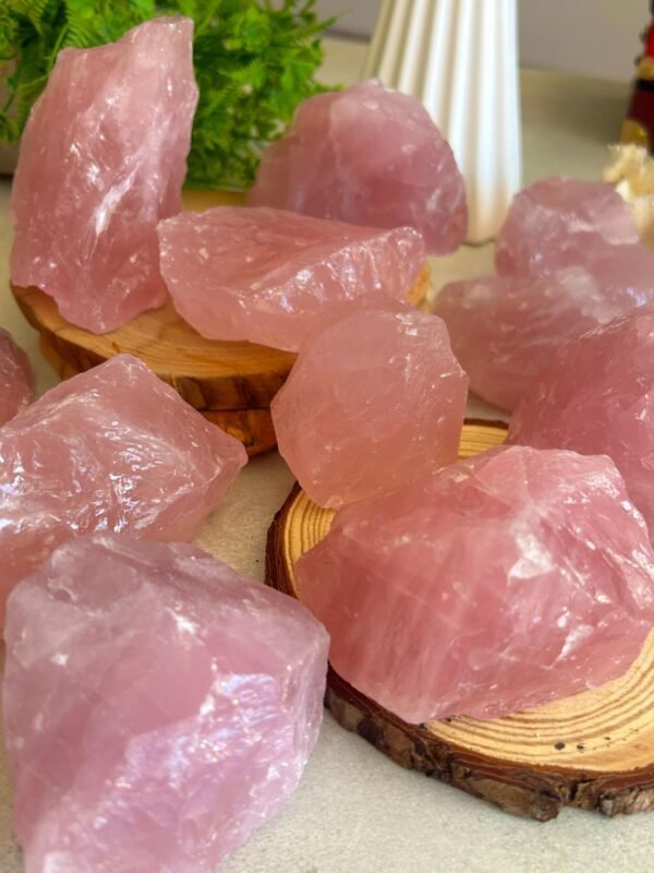 Cuarzo Rosa Natural en Bruto Gemmy · Mineral Decorativo y Piedra de Amor · Healing Stone Meditación · Piedra Energética · Parte 2