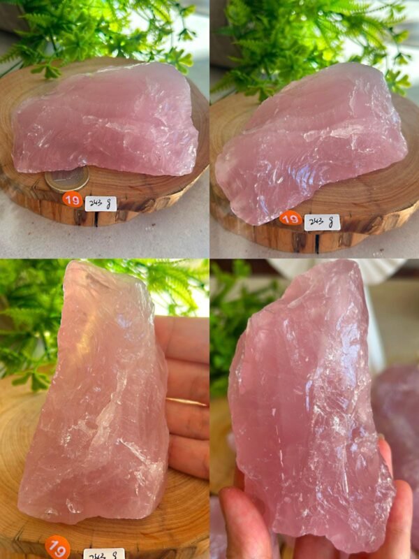Cuarzo Rosa Natural en Bruto Gemmy · Mineral Decorativo y Piedra de Amor · Healing Stone Meditación · Piedra Energética · Parte 2