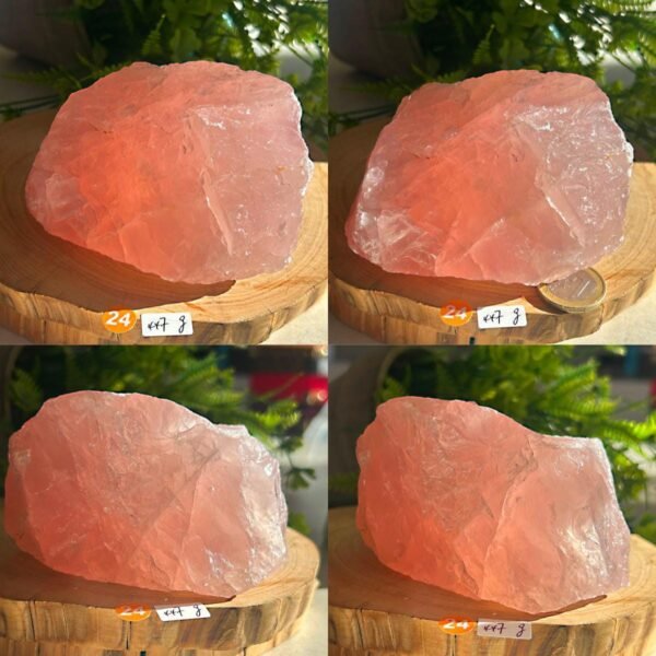 Cuarzo Rosa Natural en Bruto Gemmy · Mineral Decorativo y Piedra de Amor · Healing Stone Meditación · Piedra Energética · Parte 2