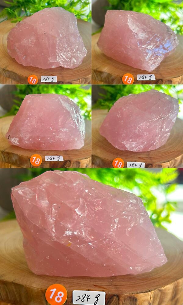 Cuarzo Rosa Natural en Bruto Gemmy · Mineral Decorativo y Piedra de Amor · Healing Stone Meditación · Piedra Energética · Parte 2
