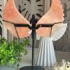Grandes Alas de Mariposa de Cristal Ópalo Rosa Peruano · Escultura Mineral Natural · Decoración Hogar y Colección