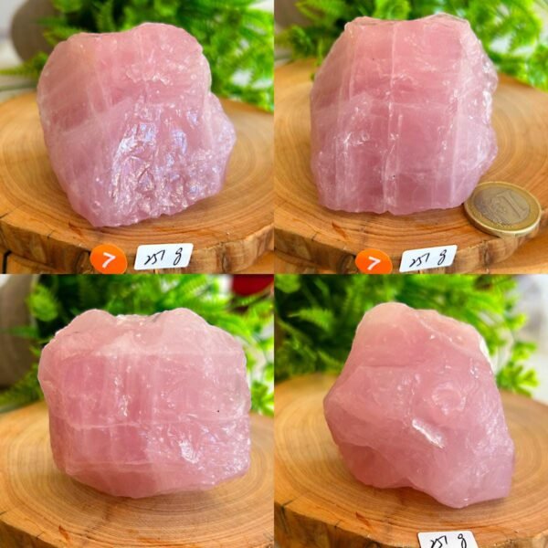 Cuarzo Rosa Natural en Bruto Gemmy · Mineral Decorativo y Piedra de Amor · Healing Stone Meditación · Piedra Energética · Parte 1