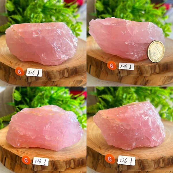 Cuarzo Rosa Natural en Bruto Gemmy · Mineral Decorativo y Piedra de Amor · Healing Stone Meditación · Piedra Energética · Parte 1