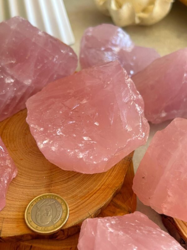 Cuarzo Rosa Natural en Bruto Gemmy · Mineral Decorativo y Piedra de Amor · Healing Stone Meditación · Piedra Energética · Parte 2