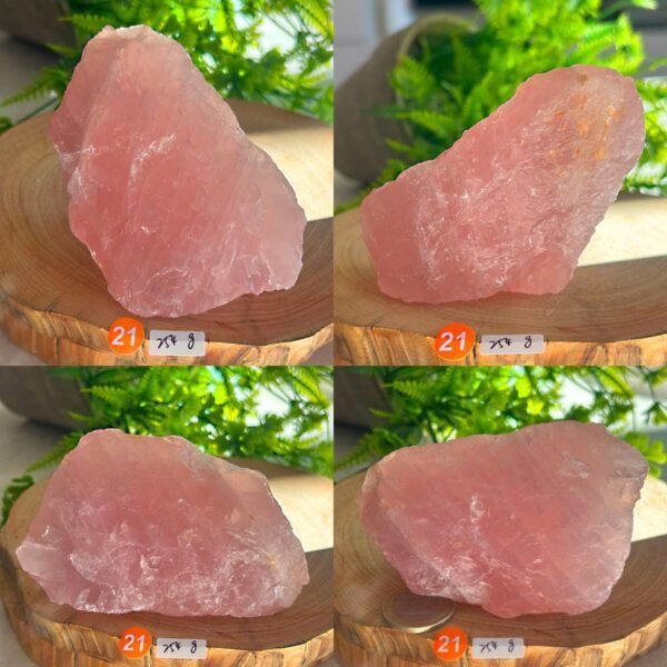 Cuarzo Rosa Natural en Bruto Gemmy · Mineral Decorativo y Piedra de Amor · Healing Stone Meditación · Piedra Energética · Parte 2