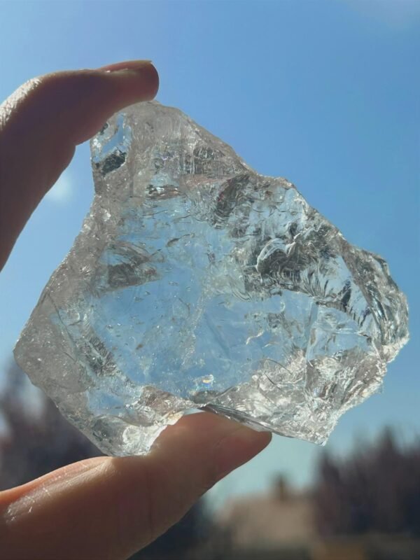 Cuarzo Blanco Natural en Bruto | Cristal de Alta Pureza y Transparencia | Cuarzo de Luz | Reiki | Meditación | Chakra Corona
