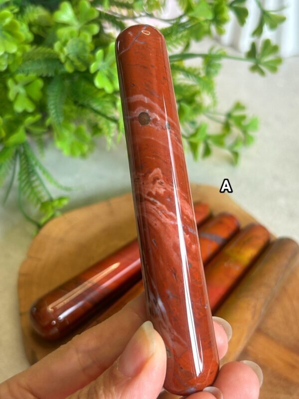 IMG_20261005_183435 Natural Crystal Massage Wand | Jasper and Obsidian Massage Wand | Massage Stone | Crystal Wand | Self-Care