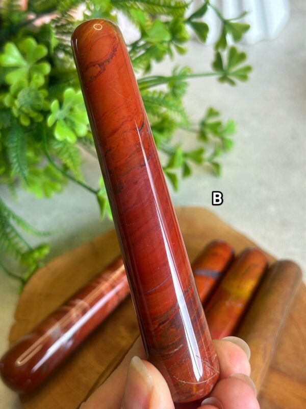IMG_20261005_183446 Natural Crystal Massage Wand | Jasper and Obsidian Massage Wand | Massage Stone | Crystal Wand | Self-Care
