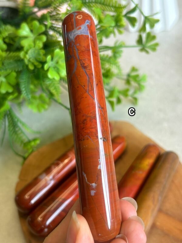 IMG_20261005_183546 Natural Crystal Massage Wand | Jasper and Obsidian Massage Wand | Massage Stone | Crystal Wand | Self-Care