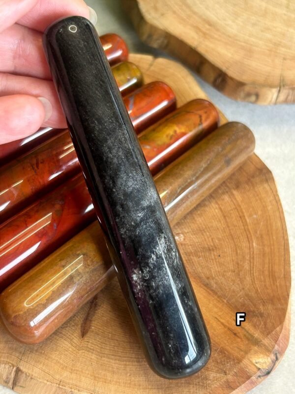 IMG_20261005_184209 Natural Crystal Massage Wand | Jasper and Obsidian Massage Wand | Massage Stone | Crystal Wand | Self-Care