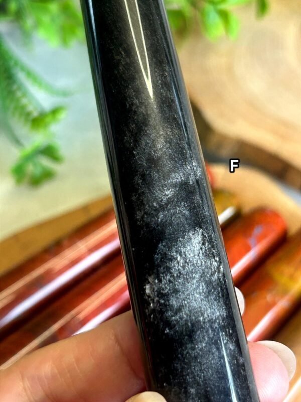 il_fullxfull.8679521763_qetl Natural Crystal Massage Wand | Jasper and Obsidian Massage Wand | Massage Stone | Crystal Wand | Self-Care