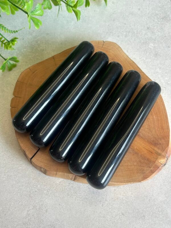mmexport1791217405777 Natural Crystal Massage Wand | Jasper and Obsidian Massage Wand | Massage Stone | Crystal Wand | Self-Care